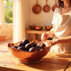 Miedziana Misa na pieczywo – Ręcznie Kuta, Młotkowana