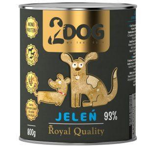 2Dog Mokra karma dla psa Jeleń ROYAL QUALITY 800g