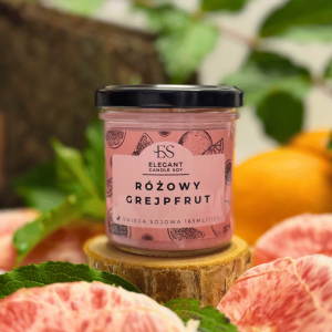 Świeca Sojowa – Różowy Grejpfrut – Handmade