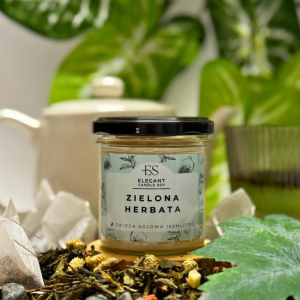 Świeca Sojowa – Zielona Herbata – Handmade